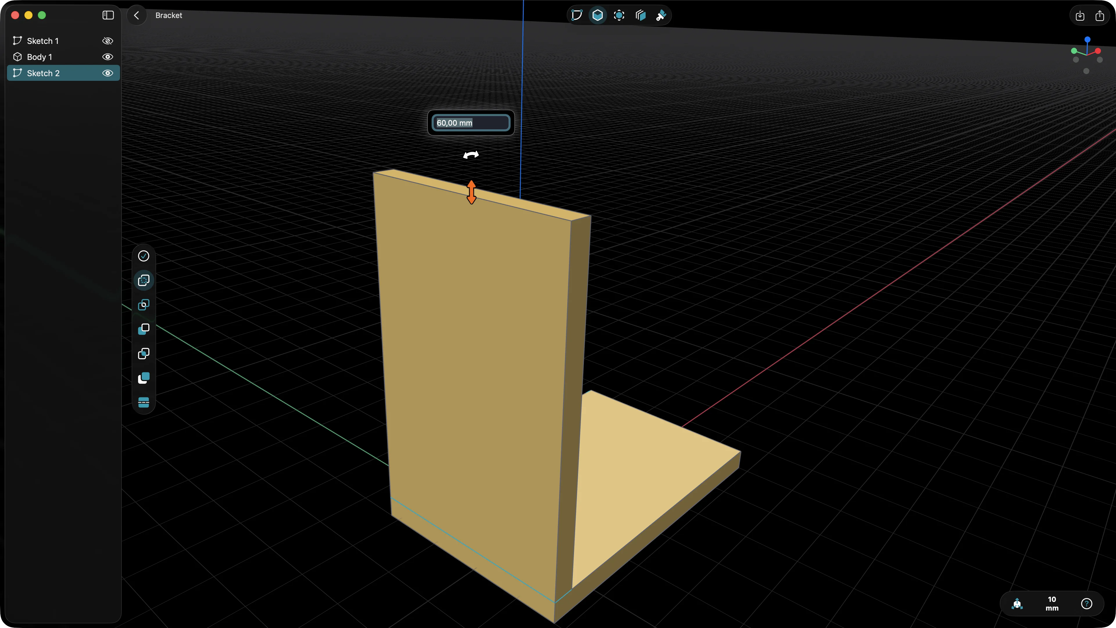 Extruding the shelf plate from the base of the wall plate